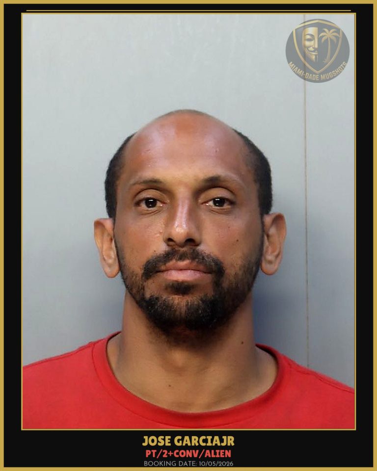 Garciajr Jose Raul Arrested – PT/2+CONV/ALIEN – Miami-Dade County (Unknown)