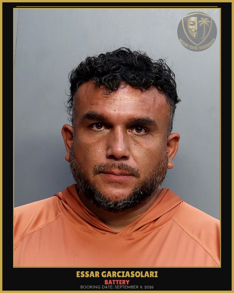 Garciasolari Essar Arrested – BATTERY – Miami-Dade County (September 9, 2026)