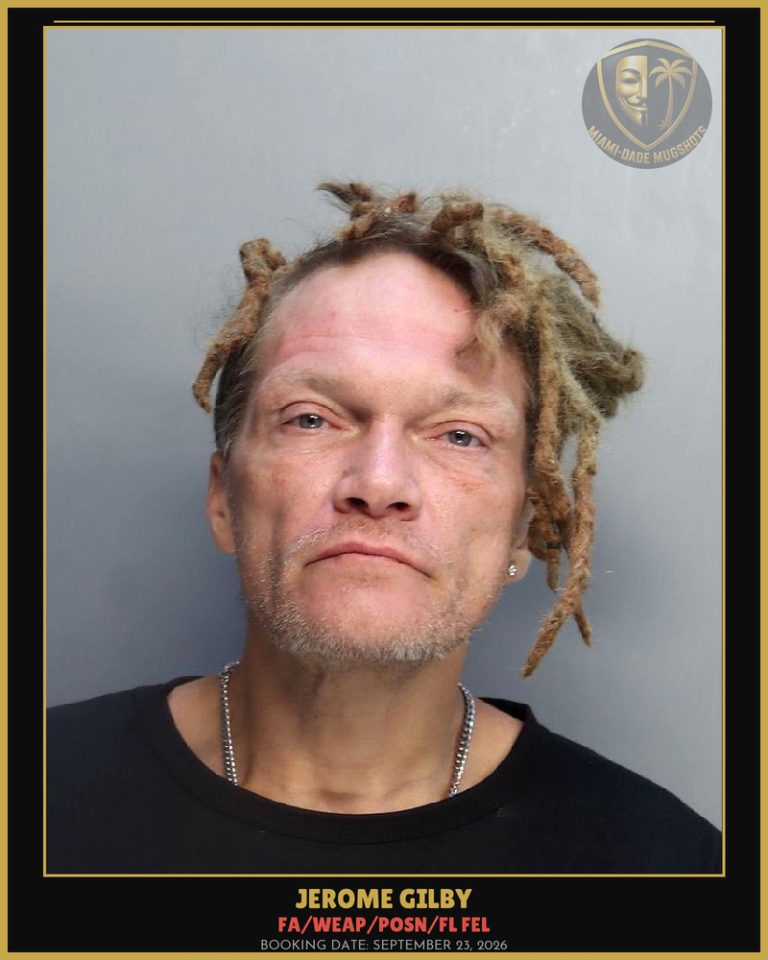 Gilby Jerome  Paul Arrested – FA/WEAP/POSN/FL FEL – Miami-Dade County (September 23, 2026)