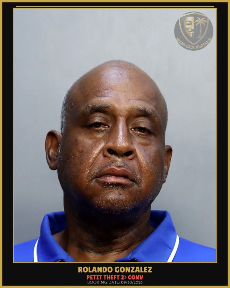 Gonzalez Rolando Arrested – PETIT THEFT 2> CONV – Miami-Dade County (Unknown)