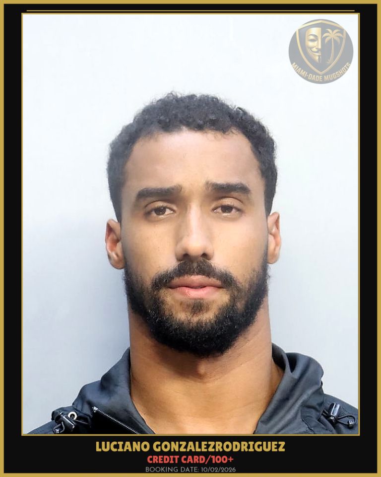 Gonzalezrodriguez Luciano Arrested – CREDIT CARD/100+ – Miami-Dade County (Unknown)
