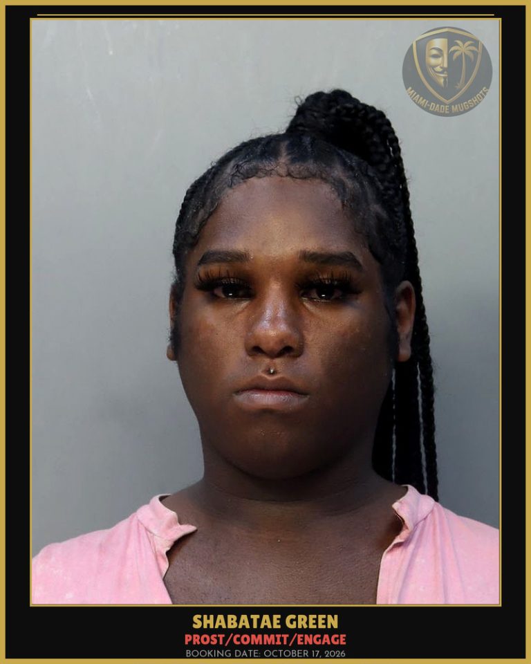 Green Shabatae  Jocquez Arrested – PROST/COMMIT/ENGAGE – Miami-Dade County (October 17, 2026)