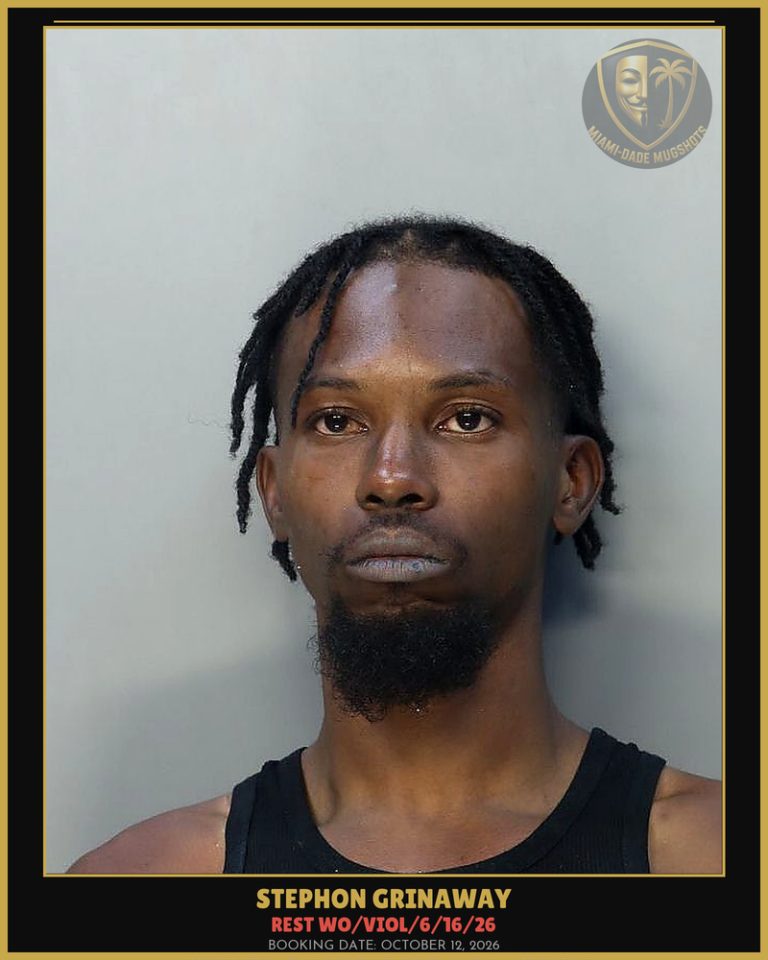 Grinaway Stephon  Leslie Arrested – REST WO/VIOL/6/16/26 – Miami-Dade County (October 12, 2026)