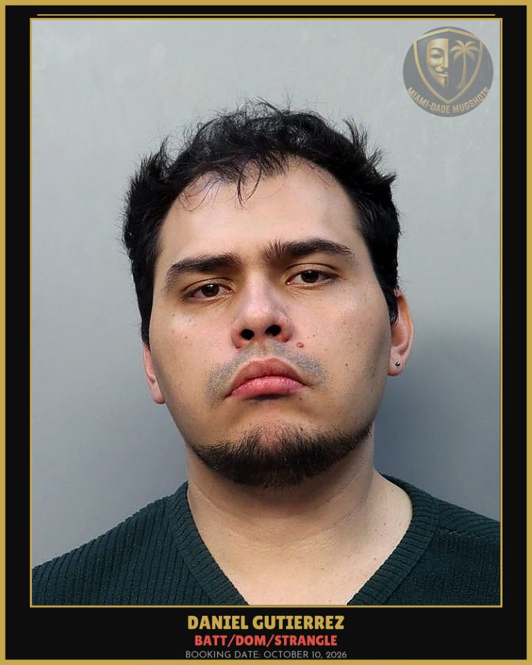 Gutierrez Daniel  Alejandro Arrested – BATT/DOM/STRANGLE – Miami-Dade County (October 10, 2026)