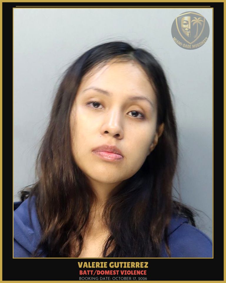 Gutierrez Valerie Alexander Arrested – BATT/DOMEST VIOLENCE – Miami-Dade County (October 17, 2026)