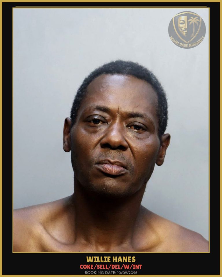 Hanes Willie  Michael Arrested – COKE/SELL/DEL/W/INT – Miami-Dade County (Unknown)