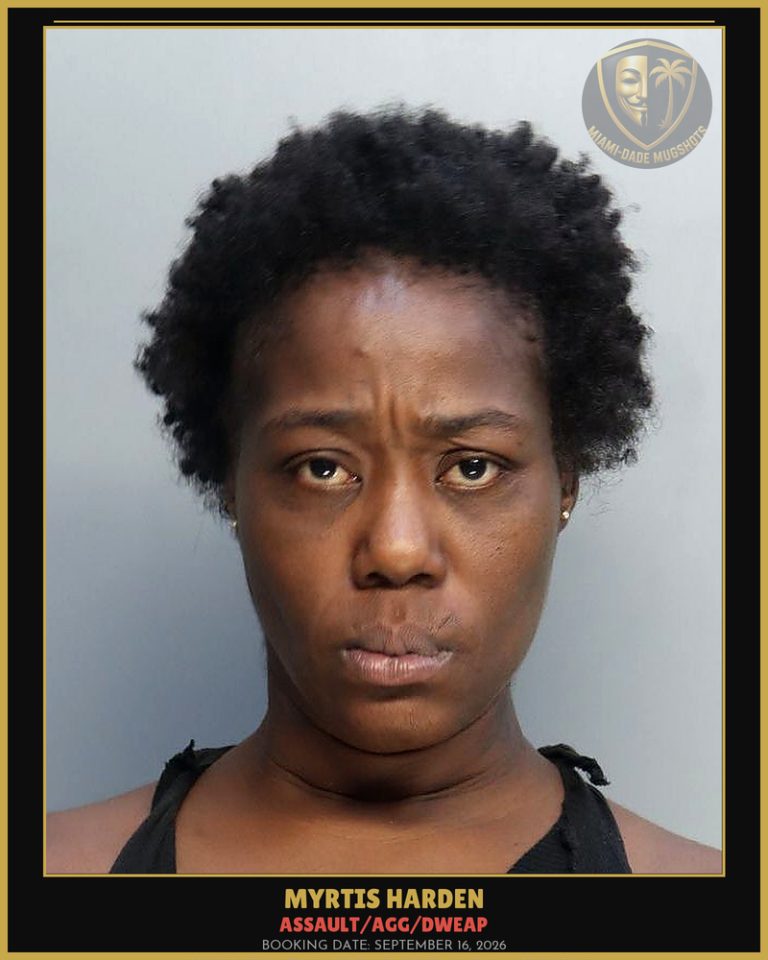 Harden Myrtis  Kendra Arrested – ASSAULT/AGG/DWEAP – Miami-Dade County (September 16, 2026)