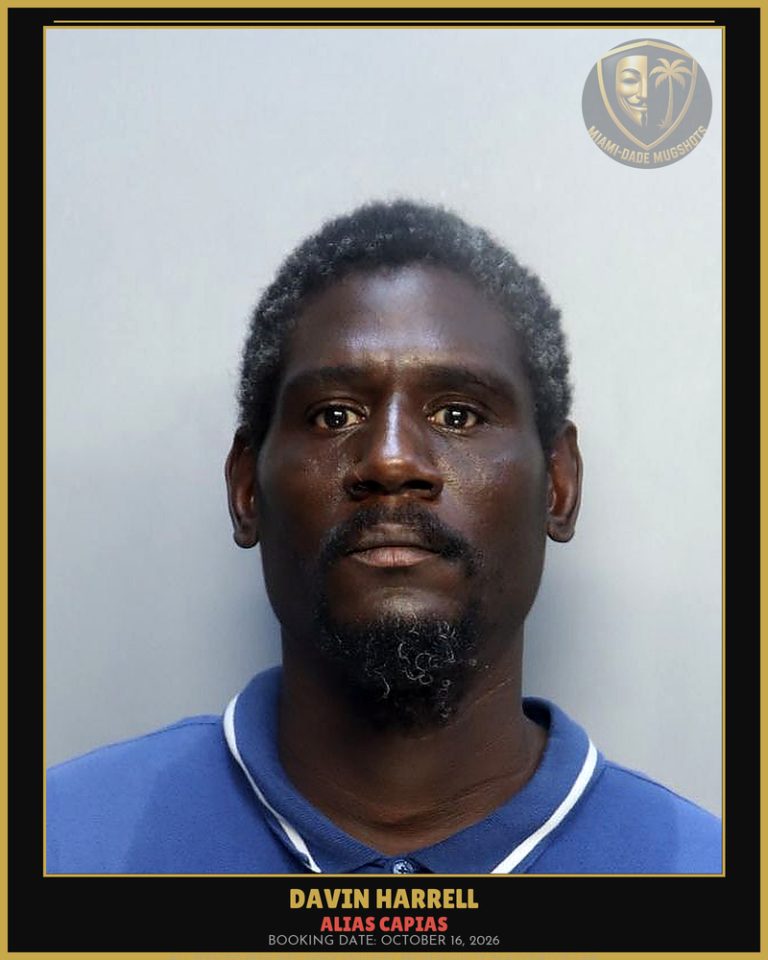 Harrell Davin Anthony Arrested – ALIAS CAPIAS – Miami-Dade County (October 16, 2026)