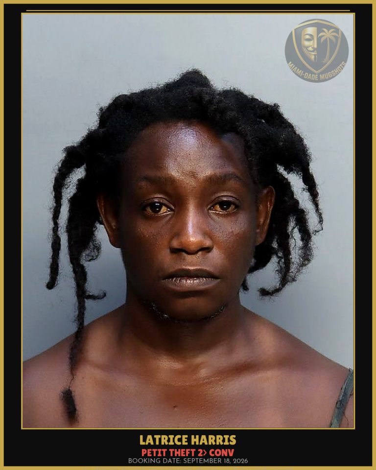 Harris Latrice Arrested – PETIT THEFT 2> CONV – Miami-Dade County (September 18, 2026)