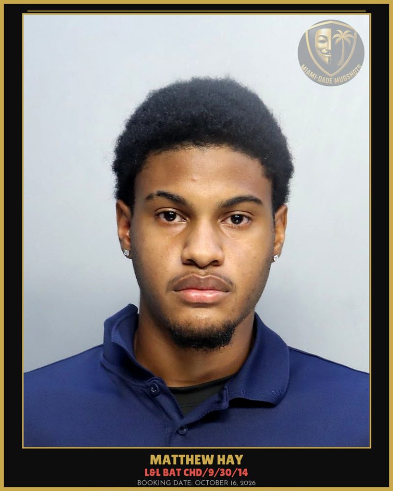 Hay Matthew  Alexander Arrested – L&L BAT CHD/9/30/14 – Miami-Dade County (October 16, 2026)