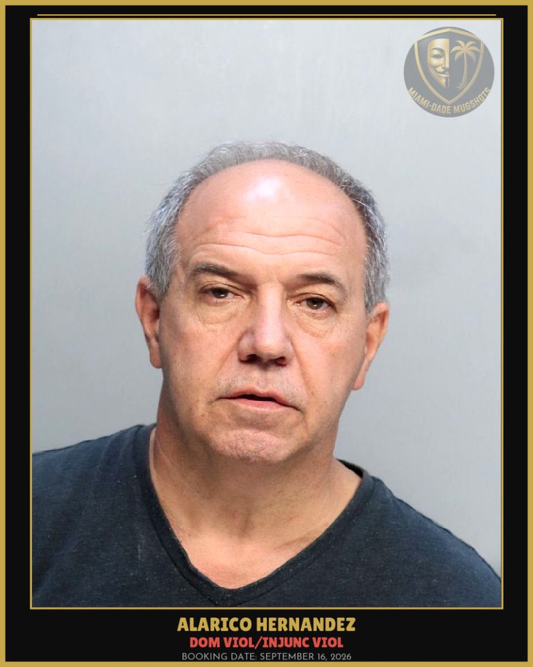 Hernandez Alarico  Alejandro Arrested – DOM VIOL/INJUNC VIOL – Miami-Dade County (September 16, 2026)