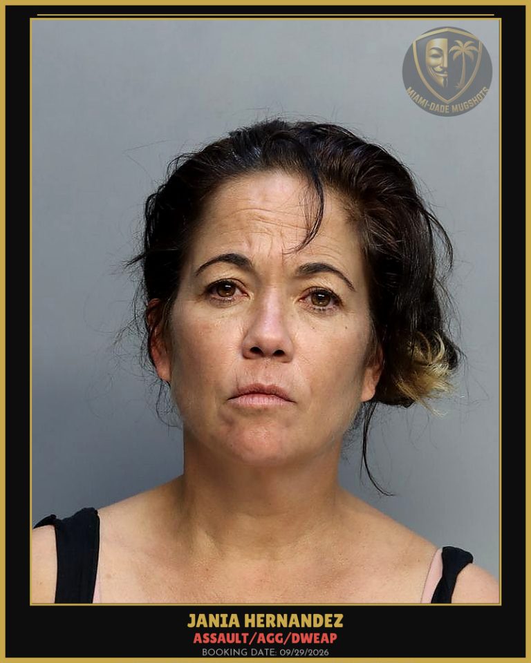 Hernandez Jania Evelina Arrested – ASSAULT/AGG/DWEAP – Miami-Dade County (Unknown)