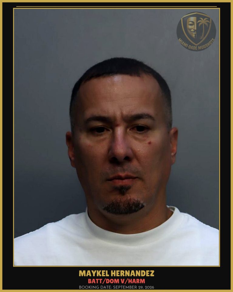 Hernandez Maykel Arrested – BATT/DOM V/HARM – Miami-Dade County (September 29, 2026)