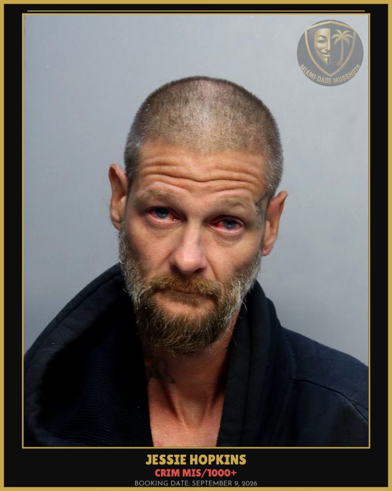 Hopkins Jessie Arrested – CRIM MIS/1000+ – Miami-Dade County (September 9, 2026)