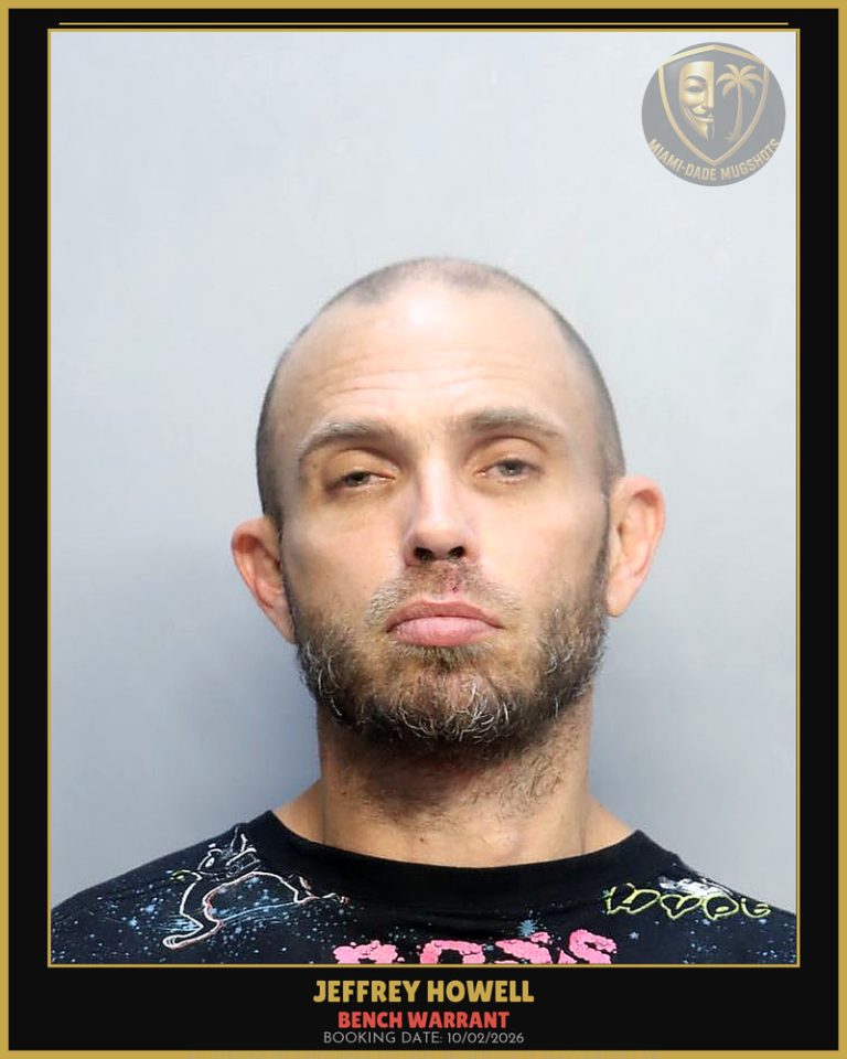 Howell Jeffrey  Scott Arrested – BENCH WARRANT – Miami-Dade County (Unknown)