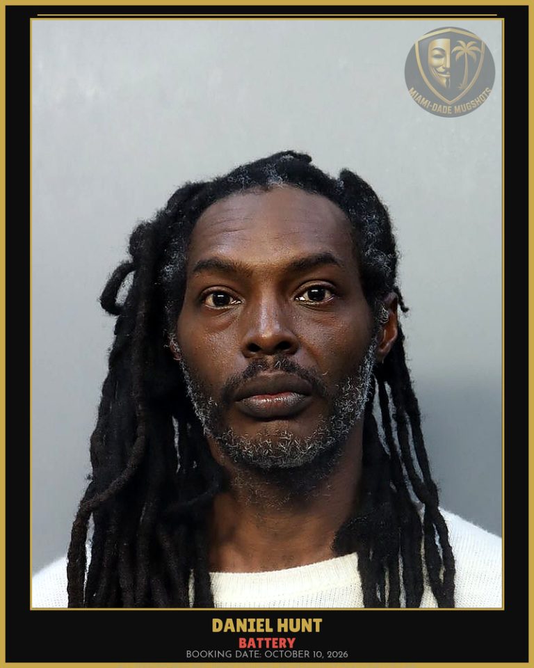 Hunt Daniel  Lanarisalpho Arrested – BATTERY – Miami-Dade County (October 10, 2026)