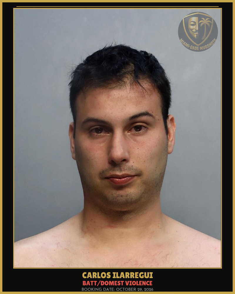 Ilarregui Carlos Angel Arrested – Batt/Domest Violence – Miami-Dade County (October 29, 2026)