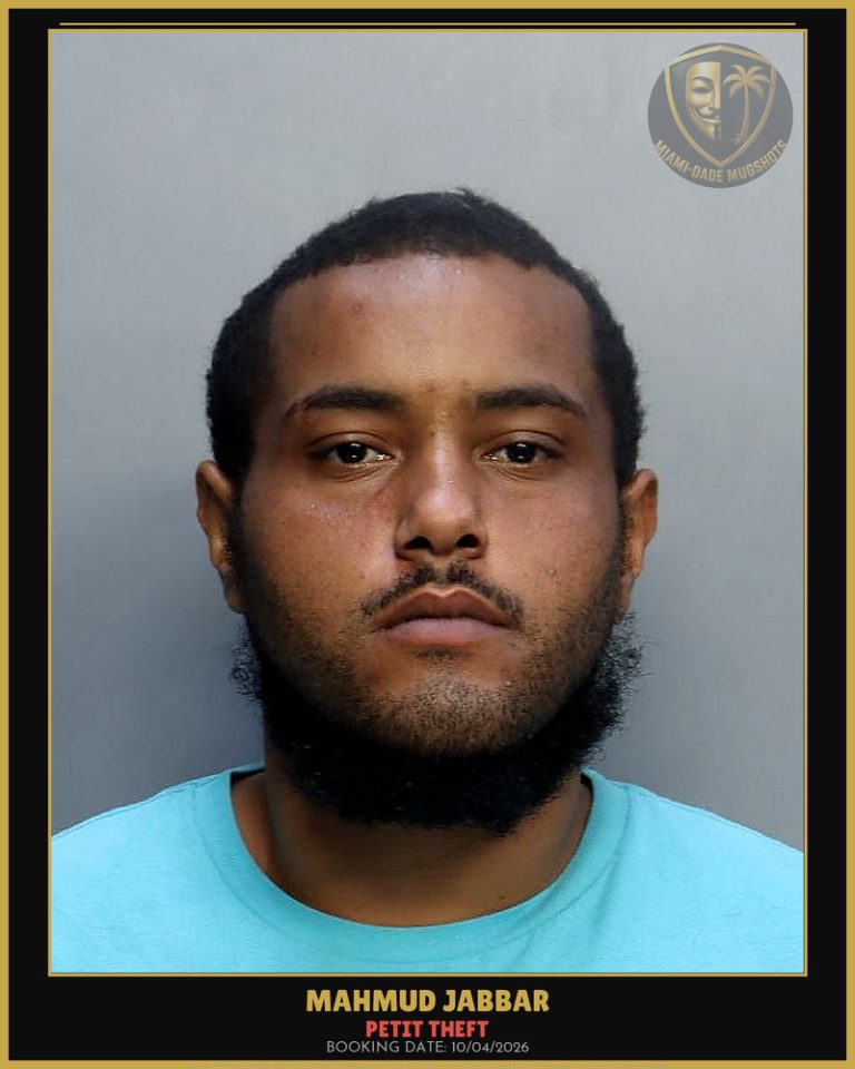Jabbar Mahmud Neto Arrested – PETIT THEFT – Miami-Dade County (Unknown)