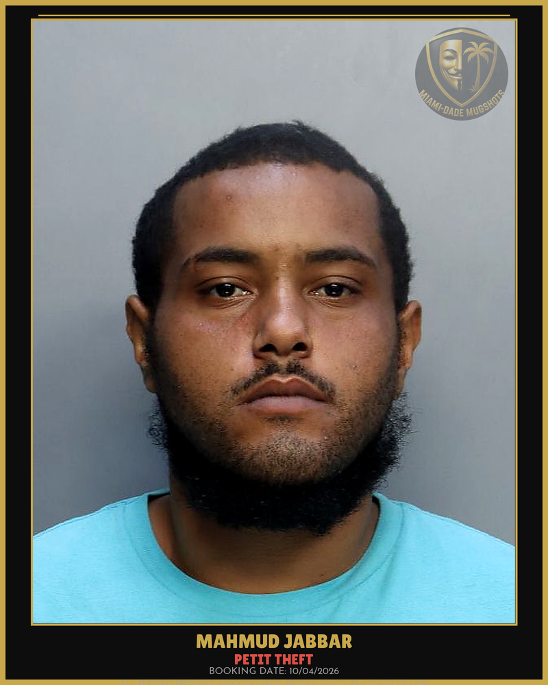 Jabbar Mahmud Neto Arrested – Petit Theft – Miami-Dade County (Unknown)