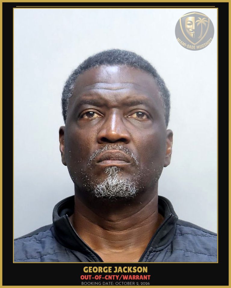 Jackson George Dana Arrested – OUT-OF-CNTY/WARRANT – Miami-Dade County (October 2, 2026)