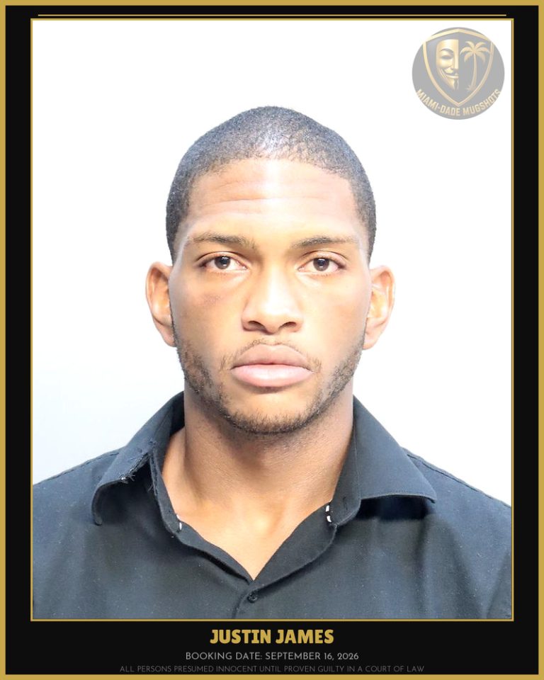 James Justin Arrested – Miami-Dade County (September 16, 2026)