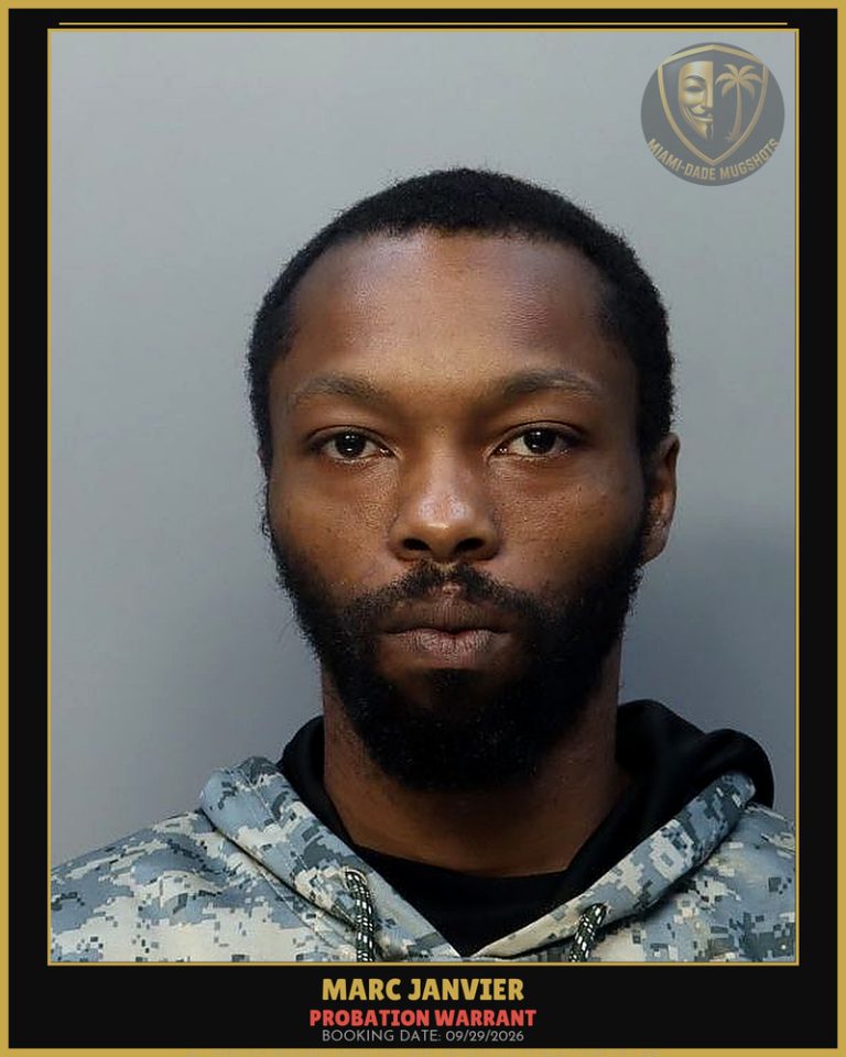 Janvier Marc Arrested – PROBATION WARRANT – Miami-Dade County (Unknown)