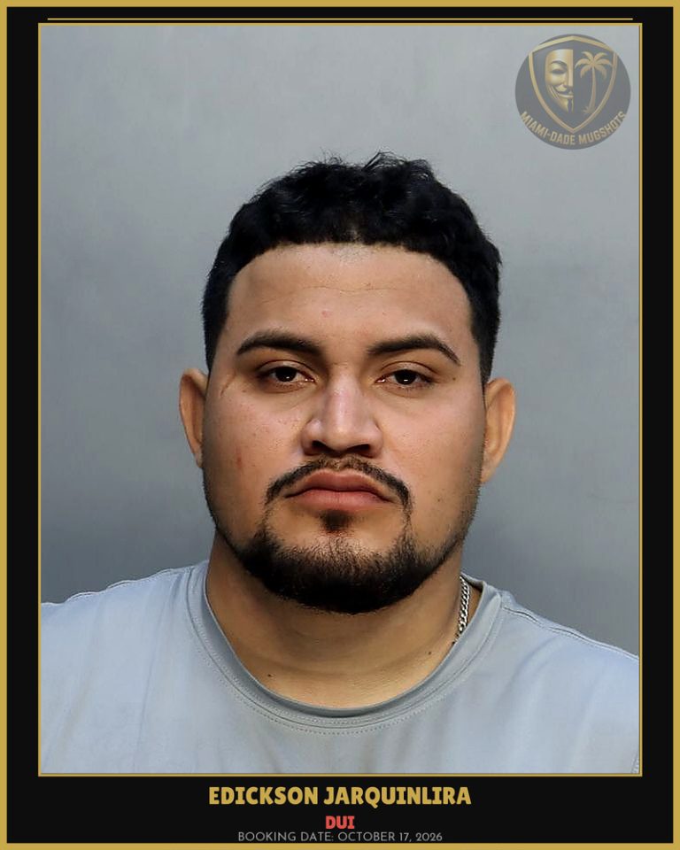 Jarquinlira Edickson Omar Arrested – DUI – Miami-Dade County (October 17, 2026)