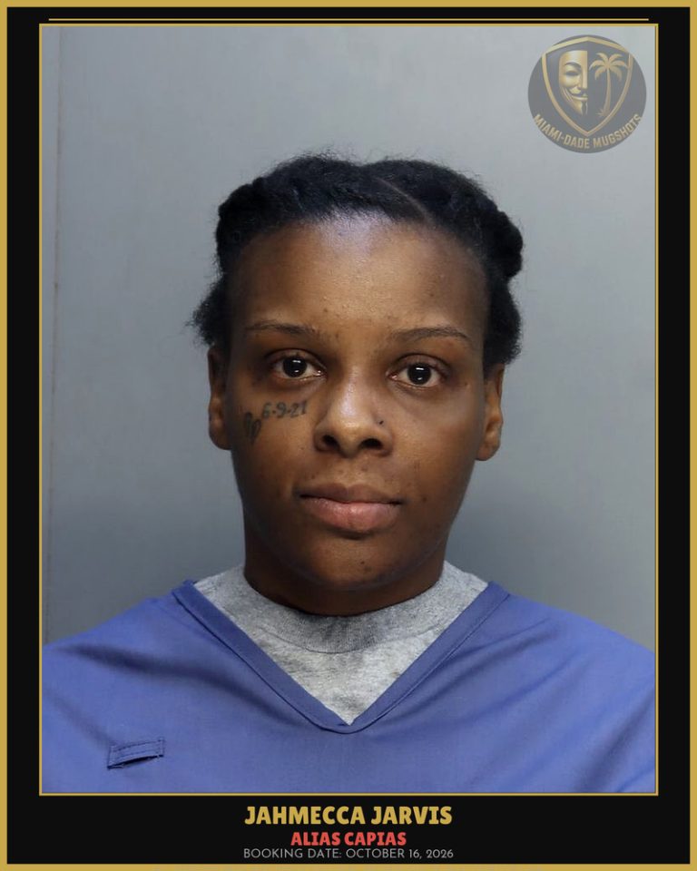 Jarvis Jahmecca Arrested – ALIAS CAPIAS – Miami-Dade County (October 16, 2026)