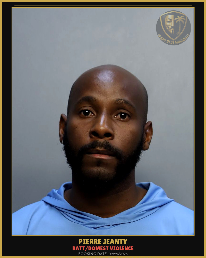Jeanty Pierre Arrested – Batt/Domest Violence – Miami-Dade County (Unknown)