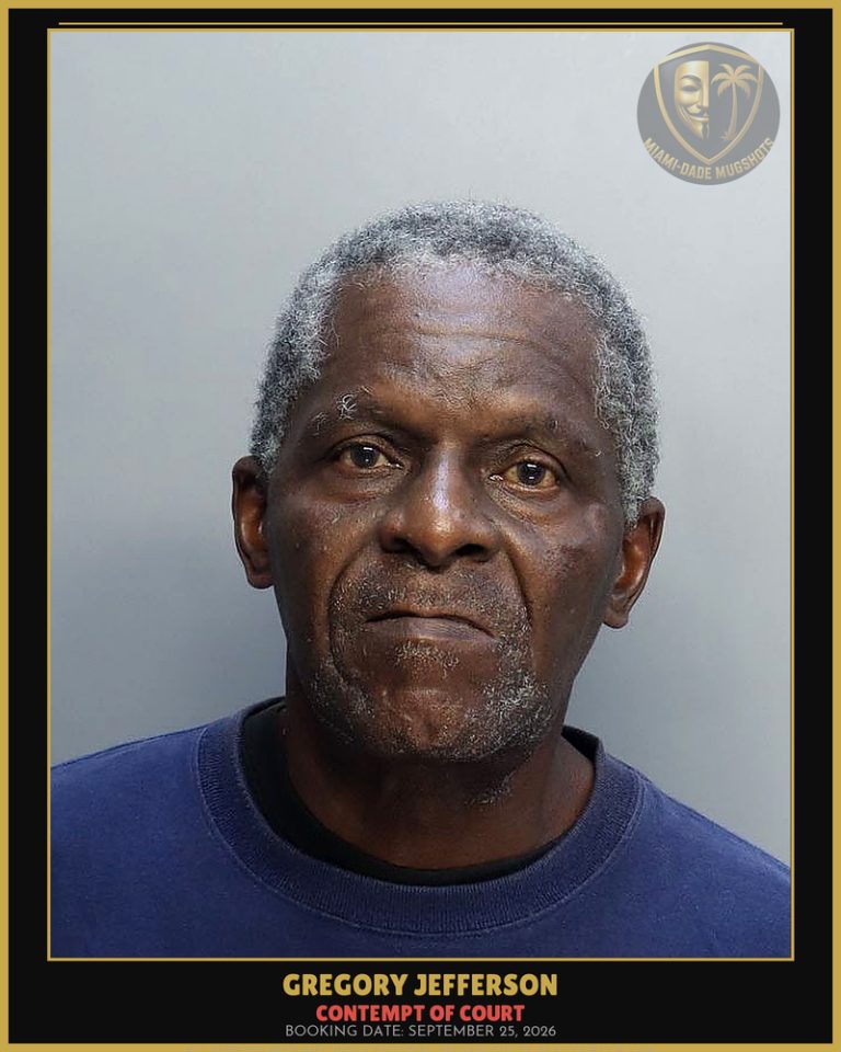 Jefferson Gregory Dewine Arrested – CONTEMPT OF COURT – Miami-Dade County (September 25, 2026)