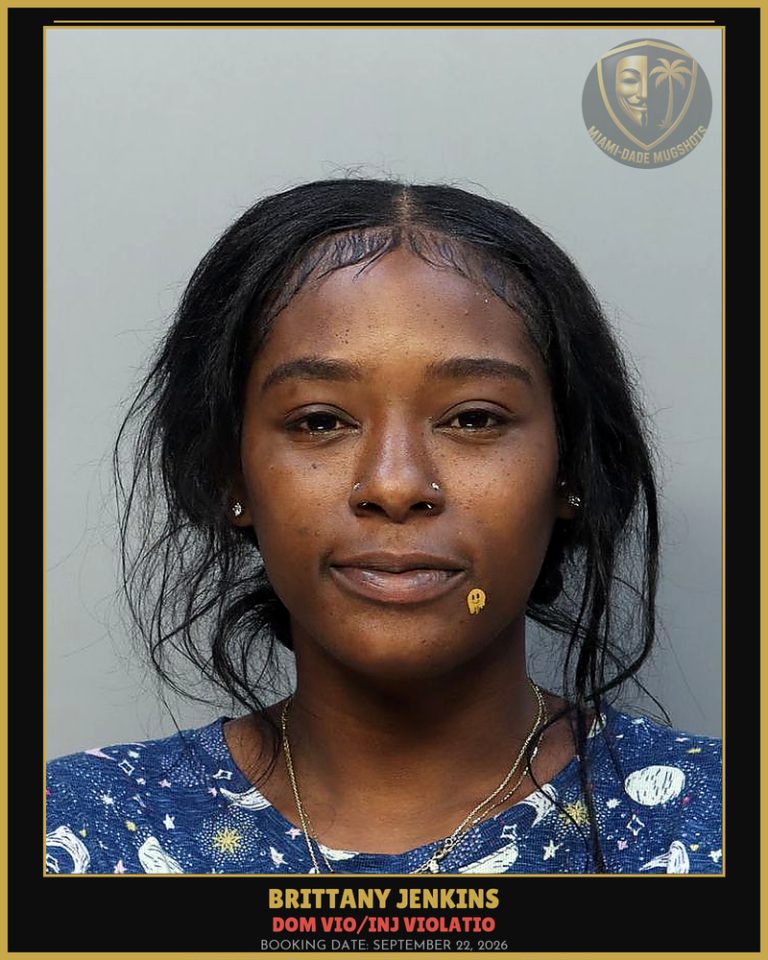 Jenkins Brittany  Lashawn Arrested – DOM VIO/INJ VIOLATIO – Miami-Dade County (September 22, 2026)