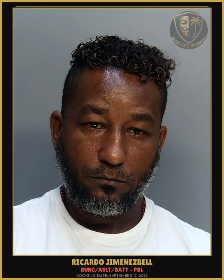 Jimenezbell Ricardo Arrested – BURG/ASLT/BATT – PBL – Miami-Dade County (September 17, 2026)