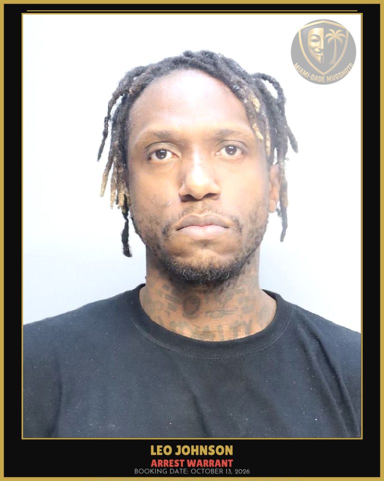 Johnson Leo Terrell Arrested – ARREST WARRANT – Miami-Dade County (October 13, 2026)