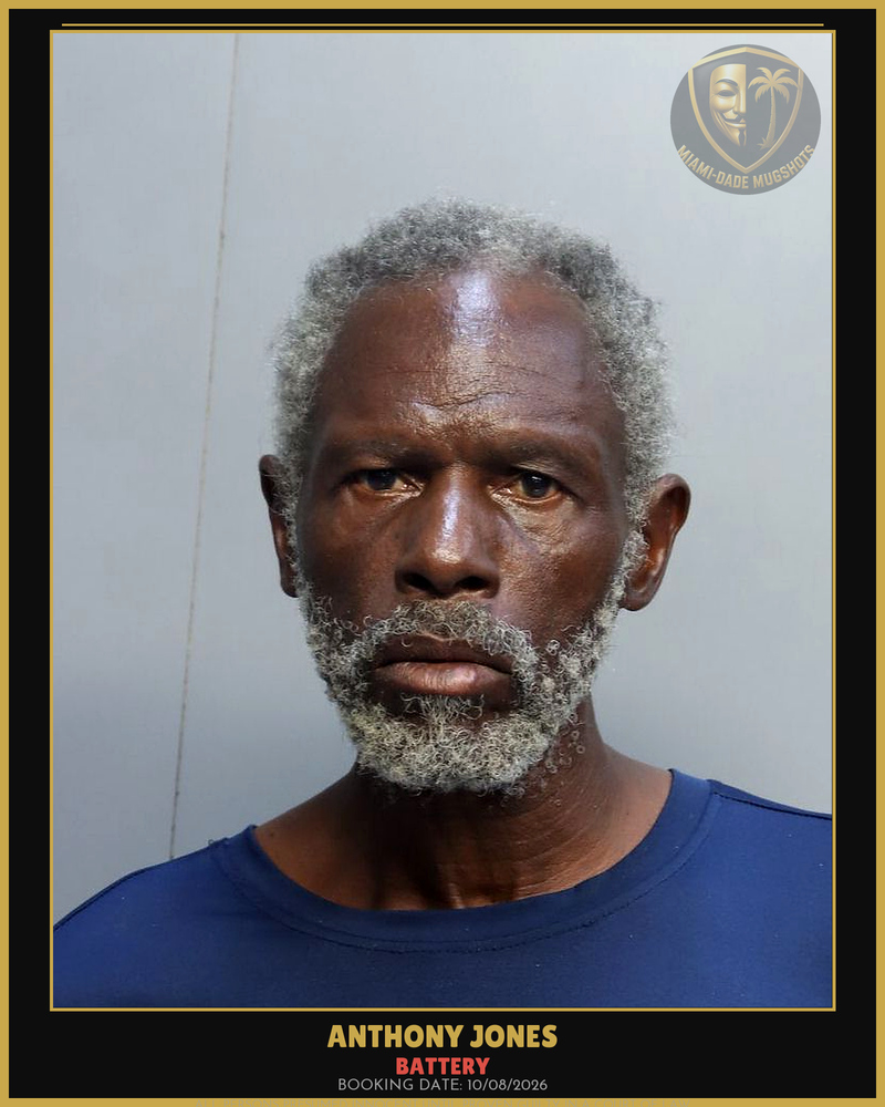 Jones Anthony Arrested – Battery – Miami-Dade County (Unknown)