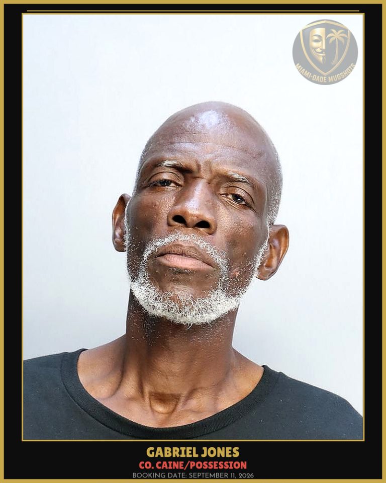 Jones Gabriel  Seth Arrested – Co. Caine/POSSESSION – Miami-Dade County (September 11, 2026)