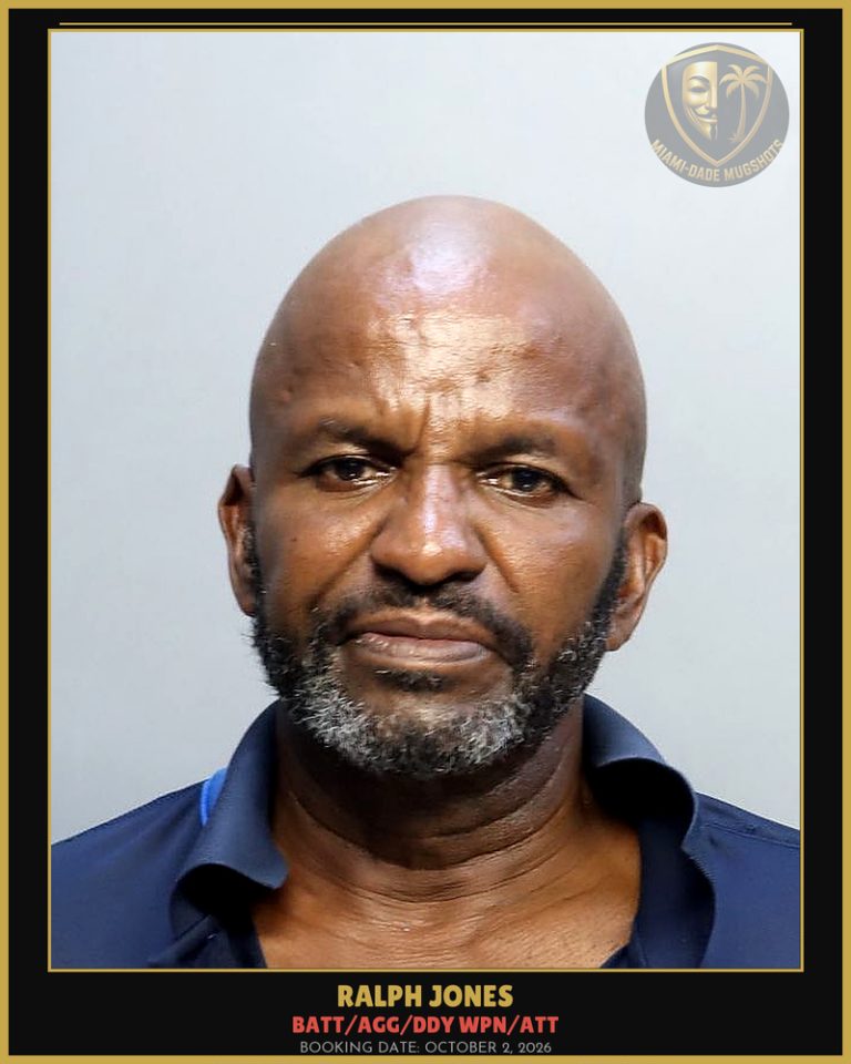 Jones Ralph Elijah Arrested – BATT/AGG/DDY WPN/ATT – Miami-Dade County (October 2, 2026)