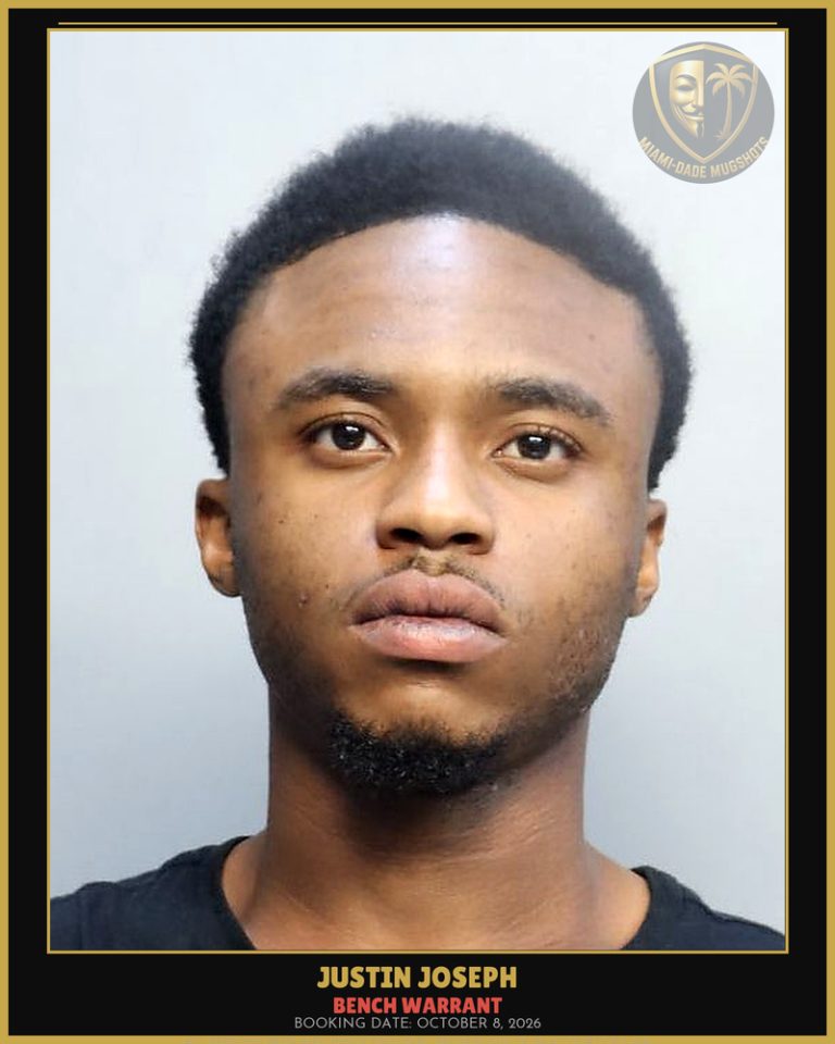 Joseph Justin  Shamar Arrested – BENCH WARRANT – Miami-Dade County (October 8, 2026)