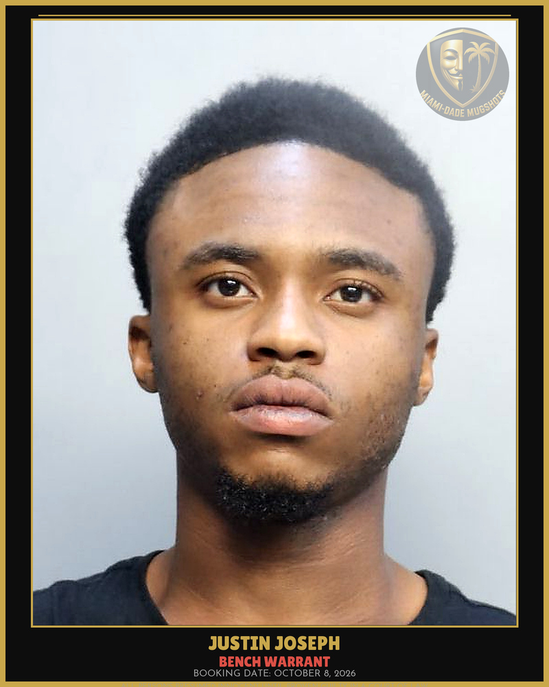 Joseph Justin  Shamar Arrested – Bench Warrant – Miami-Dade County (October 8, 2026)