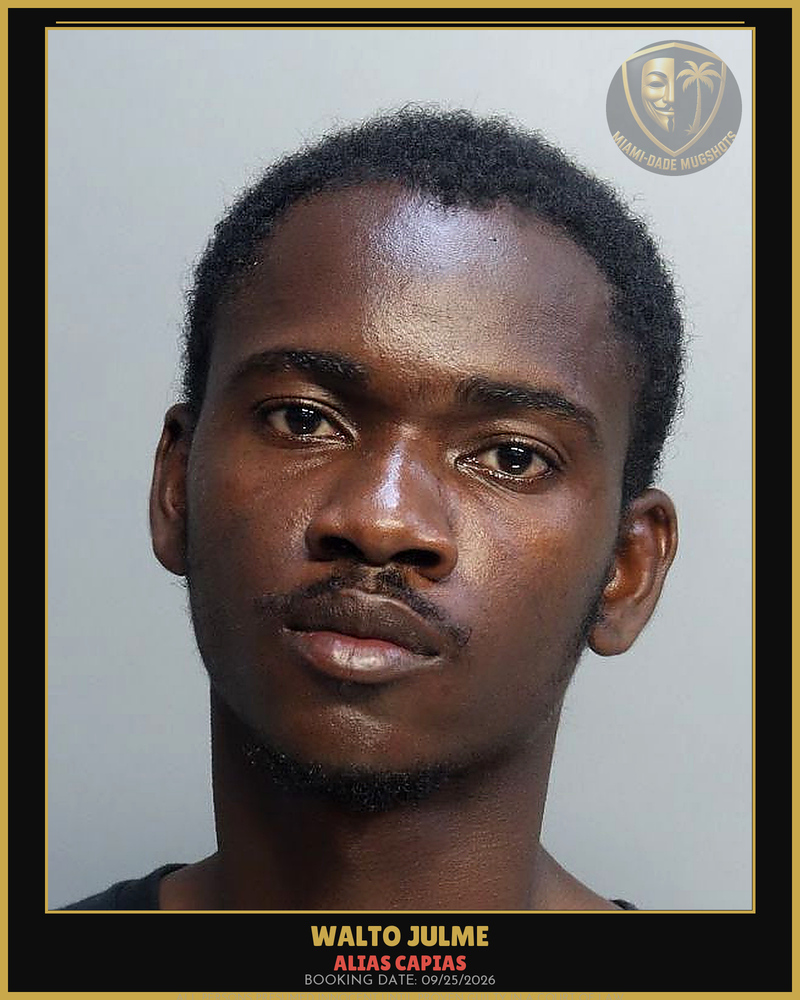 Julme Walto Arrested – Alias Capias – Miami-Dade County (Unknown)