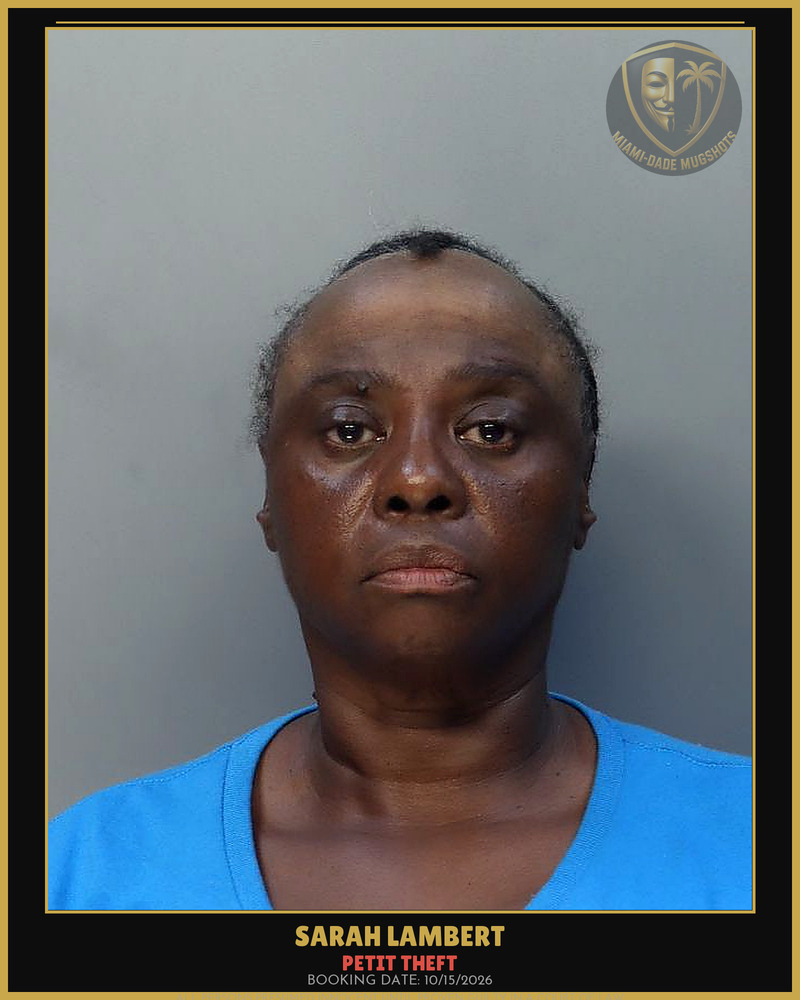 Lambert Sarah  Elizbeth Arrested – Petit Theft – Miami-Dade County (Unknown)