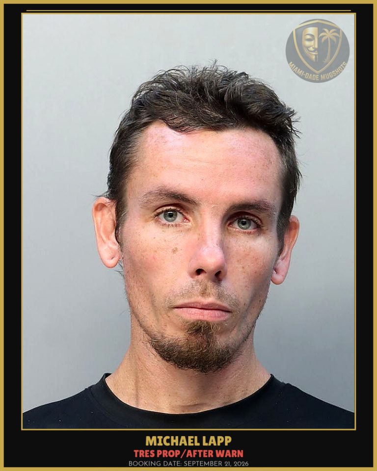 Lapp Michael Arrested – TRES PROP/AFTER WARN – Miami-Dade County (September 21, 2026)