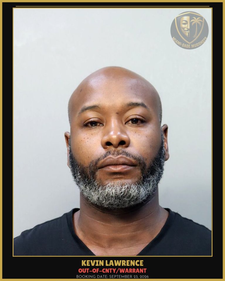 Lawrence Kevin Morvin Arrested – OUT-OF-CNTY/WARRANT – Miami-Dade County (September 23, 2026)