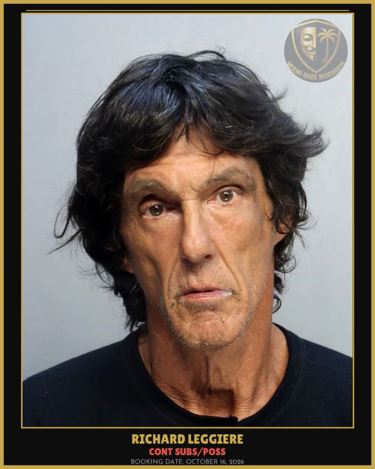 Leggiere Richard Arrested – CONT SUBS/POSS – Miami-Dade County (October 16, 2026)