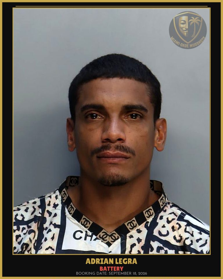 Legra Adrian Arrested – BATTERY – Miami-Dade County (September 18, 2026)