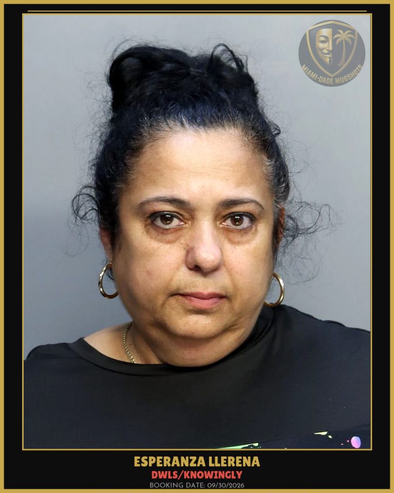 Llerena Esperanza I Arrested – DWLS/KNOWINGLY – Miami-Dade County (Unknown)