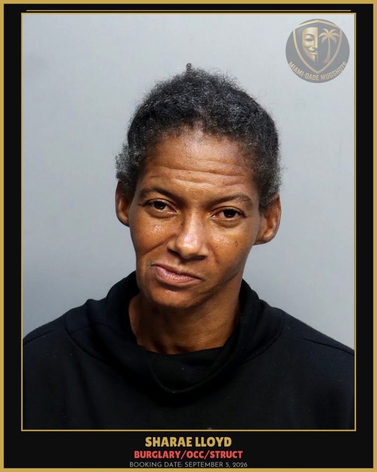 Lloyd Sharae  Monique Arrested – BURGLARY/OCC/STRUCT – Miami-Dade County (September 5, 2026)