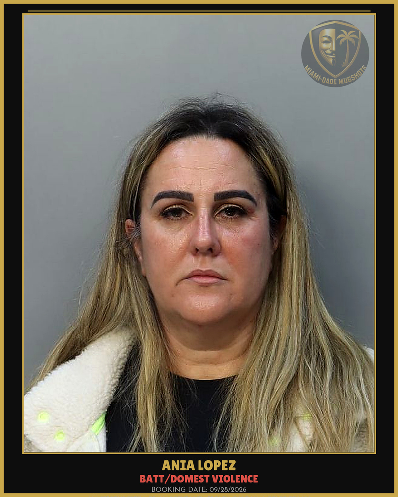 Lopez Ania Arrested – Batt/Domest Violence – Miami-Dade County (Unknown)