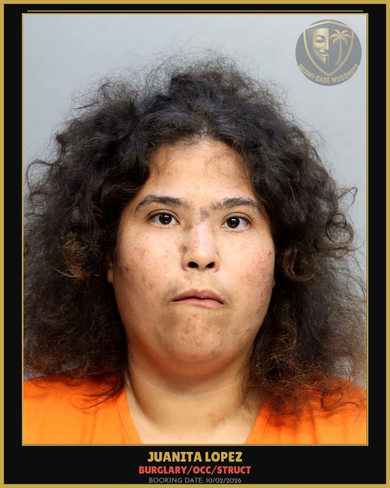 Lopez Juanita  Love Arrested – BURGLARY/OCC/STRUCT – Miami-Dade County (Unknown)