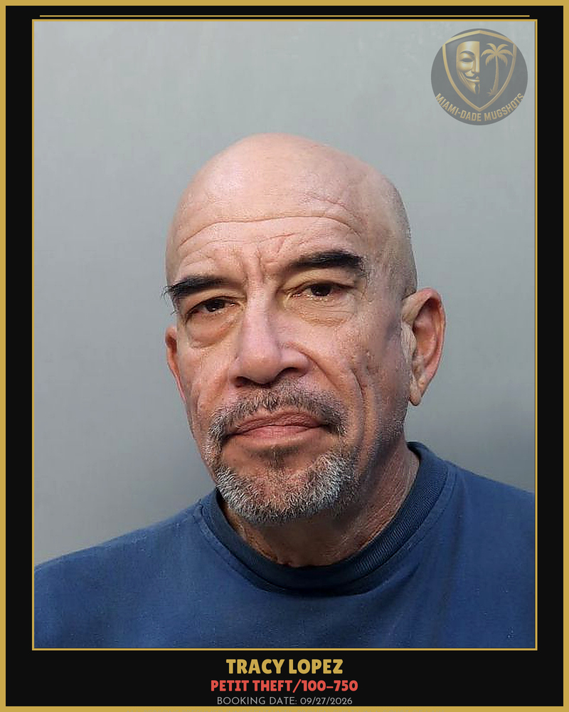 Lopez Tracy Stephen Arrested – Petit Theft/100-750 – Miami-Dade County (Unknown)