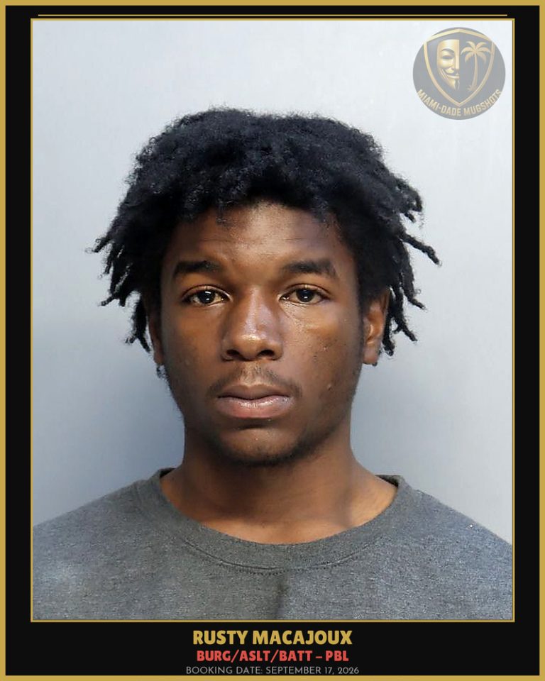 Macajoux Rusty Omarie Arrested – BURG/ASLT/BATT – PBL – Miami-Dade County (September 17, 2026)